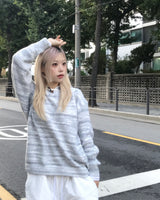 Vintage Ethnic Tteokbokki Hooded Knitwear