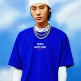 パリスヴーアイミーTシャツ/[UNISEX] ‘PARIS VOUS AIME’ T-Shirt (Blue)