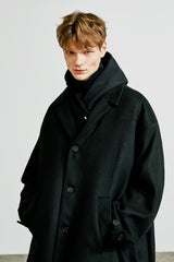 collar up single overfit coat black (6615482171510)