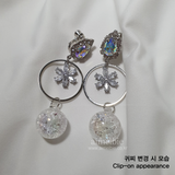 アイシーブルームイヤリング / Icy Bloom Earring - Light Blue