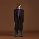 ウールコート / overfit double wool coat black (4595749486710)