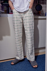 Logo pant ( CREAM / GREEN ) (6594954395766)