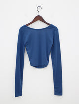 ベースラウンドクロップTシャツ / Base Round Crop T-shirt (5color)