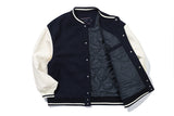 エッセンシャルロゴバーシティジャケット / ESSENTIAL LOGO VARSITY JACKET_NAVY