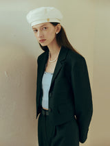 CROP JACKET BLACK