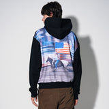 dtgプリントフーディー / dtg printed hoodie [black]