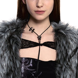 NO.482 [BLACK] STAR CODE LOCK NECKLACE