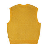 SECRET CLUB KNIT VEST - MUSTARD (6692511809654)