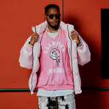 アーチプリンティングベスト/ARCH PRINTING VEST-WASHING PINK