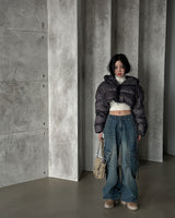 Rough Cargo Denim Wide Pants