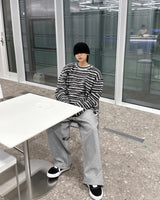 ストライプアンゴラニット / Striped Angora Knit