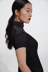 Exuiノットボタンサイドミニドレス / Euxi Knot Button-side Mini Dress (4546535358582)