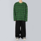 ストライプアンゴラニット / Striped Angora Knit