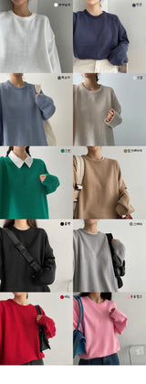 カーダーラウンドスウェットシャツニットウェア / Cardor Round Sweatshirt Knitwear