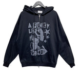 (UNISEX)パンクオーバーフィットフード