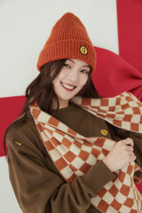 SM:]E PATCH BEANIE ORANGE MELANGE (6639322726518)