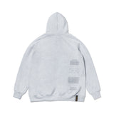 SKULL OVERSIZED HEAVY SWEAT HOODIE GREY / BLACK (4626268029046)