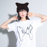 MIGNON LOGO HOLE GRAPHIC SHORT SLEEVE (WHITE)