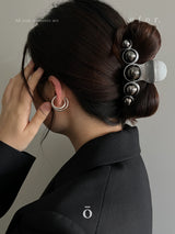 ヘアクリップ シルバーボール_ALL SV