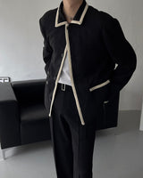 SO Line Collar Tweed Jacket ver.4 (2 colors)