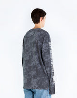 タイダイ 長袖Tシャツ ブラック/ tiedye long sleeve black (4437316763766)