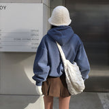 [BELLIDE MADE] Vintage Pigment Crop Hoodie