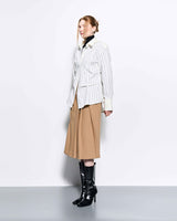 DOZI - Pinched Midi Skirt _ Beige