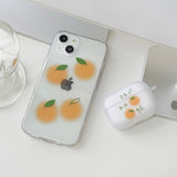 チェリーオレンジ AirPods ケース_マット