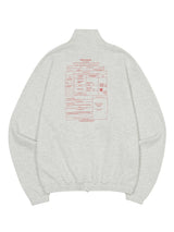 2WAY ZIP UP TRACK TOP WHITE MELANGE (6586538295414)
