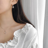 ヨンロンクリスタルイヤリング&ネックレスセット / Younglong Crystal Earrings & Necklace set