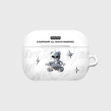 SPACE NIGHT STEEL BEAR-WHITE(AIR PODS PRO-HARD) (6602473898102)