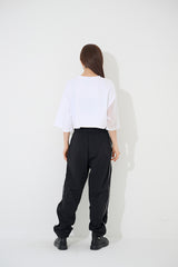 メッシュショートスリーブクロップTシャツ / TOP(9238) Mesh Short Sleeve Crop Tee