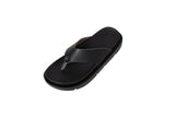 SUNSET SLIDE LEATHER BLACK 553