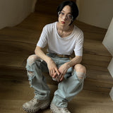 フォーシーズンサマーUネックTシャツ (5 color)