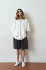 SOLAR PIGMENT 1/2 WIDE SWEAT PANTS (Charcoal) (6680166727798)