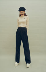 ギャザーラインポイントロゴTシャツ / HIDE Shirring Top (4606078517366)