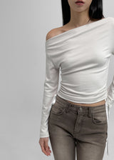 [MADE] Innerple Shirring Uncut Long Sleeve T-shirt