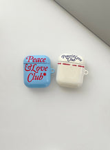 ピース＆ラブクラブエアポッズケース/Peace&Love*Club Airpods Case (2type)