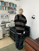 No.9228 stripe over hood KNIT (3color) (6645571518582)