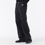 Signature Stud Wide Fit Denim Pants Black