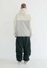 クロスボックスフーデッドジャケット/BSR2223FWJK028 CROSS BOX HOODED JACKET CREAM GRAY