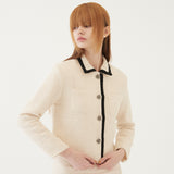 CROPPED TWEED JACKET (IVORY) (6579704594550)