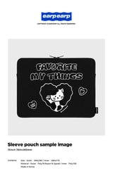 MILK JOIE-BLACK(15INCH NOTEBOOK POUCH) (6615489773686)
