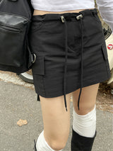 ナイロンローストリングミニスカート / nylon low string mini skirt