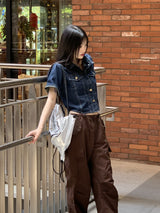 シャケットグロッシーメタルグロッシーストリングバックパック