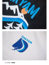 DAKYAM 2023 AW チェイシングホワイトドラゴンスキーグラフィックヘビーウェイトロングTシャツ