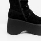 Luce suede belt boots