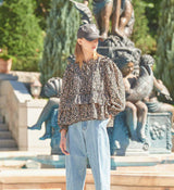 Can-Can Ripple Blouse (Black) (6643876102262)