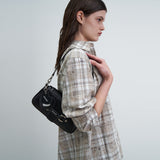 HEART CHARM FLAP BAG_BLACK