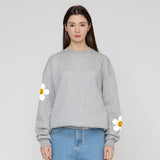 [UNISEX]Multi flower dot smile sweatshirt